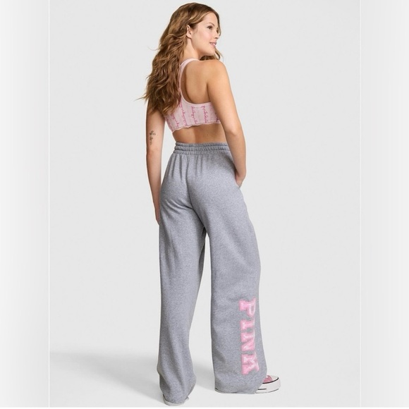 LoveShackFancy Pants - Victoria’s Secret Pink x LoveShackFancy Gray Sweatpants